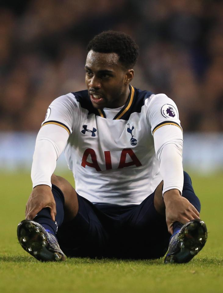  Danny Rose had injury problems at White Hart Lane during the tail end of last season