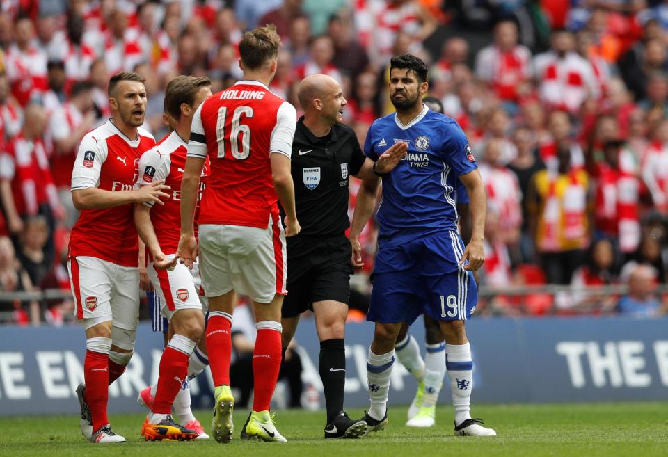  Diego Costa and his Chelsea colleagues suffered a frustrating afternoon at Wembley