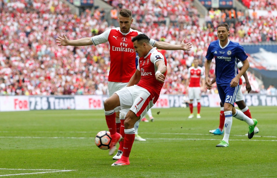 Alexis Sanchez broke the deadlock against Chelsea after just four minutes