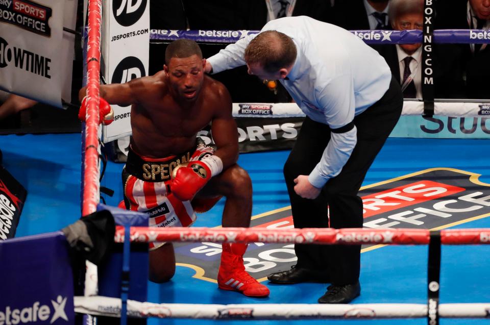  Kell Brook was stopped in the 11th round by Errol Spence Jr in Sheffield