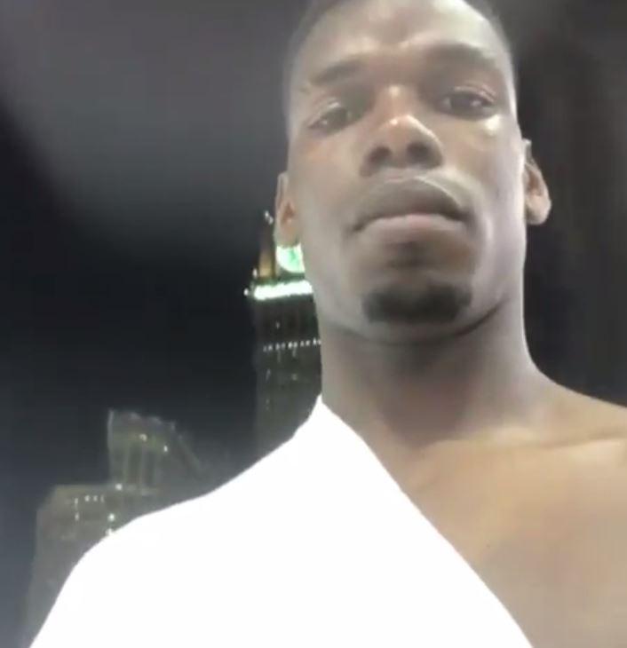  The 24-year-old posted a short video on instagram which shows him present in Mecca