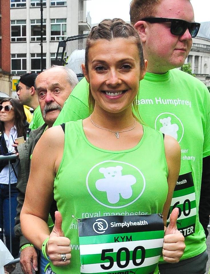  Kym Marsh led her Coronation Street co-stars at the Great Manchester Run on Sunday