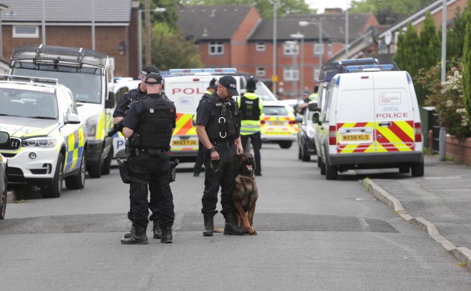  The raid followed an arrest in Old Trafford, which netted the 14th person linked to Monday's attack