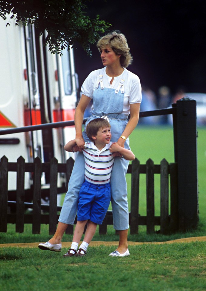 Diana, The Princess Of Wales, and Prince William when he was young