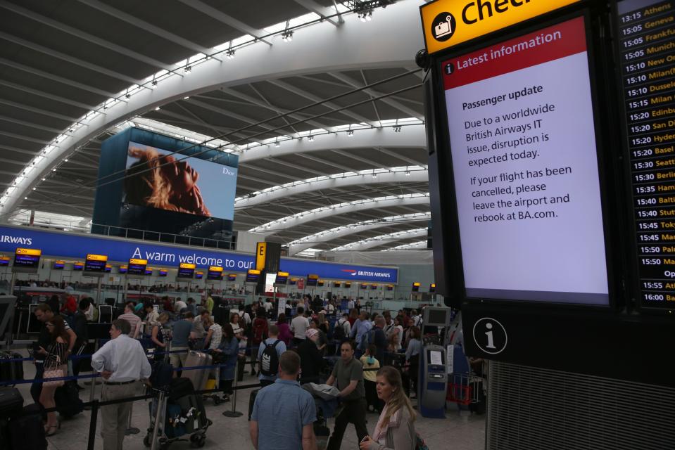  BA has blamed a power surge following an outage at its IT hub for the bank holiday travel chaos