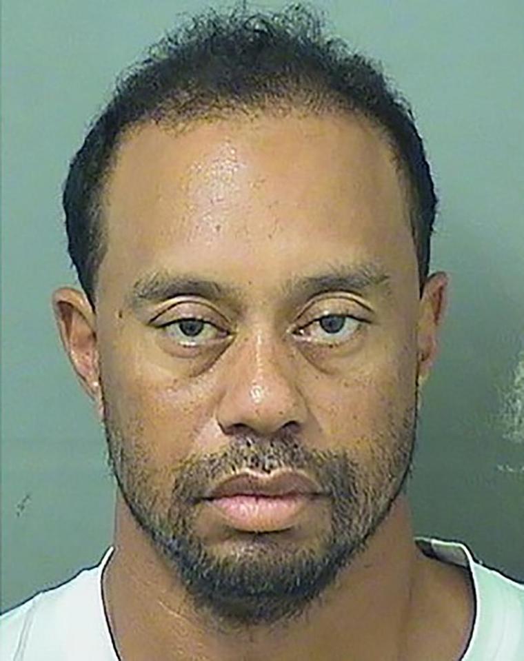  The golfer was arrested on suspicion of driving under the influence in Florida