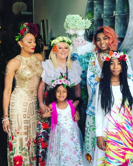  Mel B has reunited with mum Andrea and daughters Phoenix, Angel and Madison