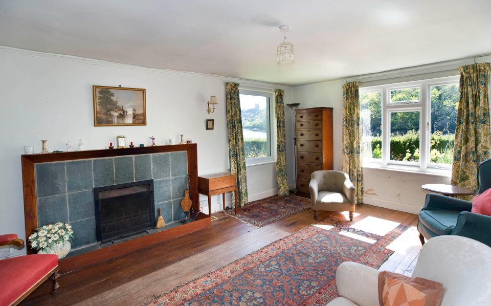  A shot of the living room gives a tiny glimpse to the stunning views of the surrounding countryside