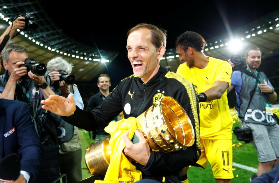  Thomas Tuchel had only just won the German cup on Saturday evening