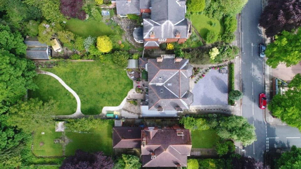  The huge garden is screened by trees offering the residents some privacy