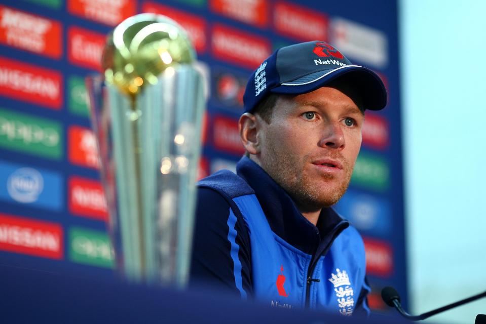  Morgan's England are looking to win the trophy on home soil