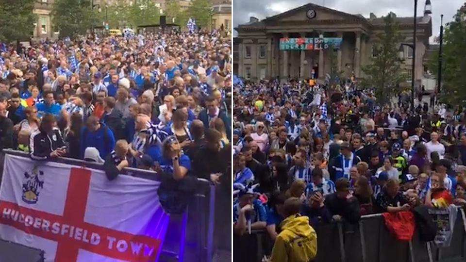  Fans packed the town to celebrate the Terriers' achievement