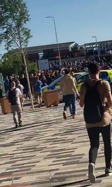  Staff and students evacuate Salford University buildings after a suspicious package was found on campus