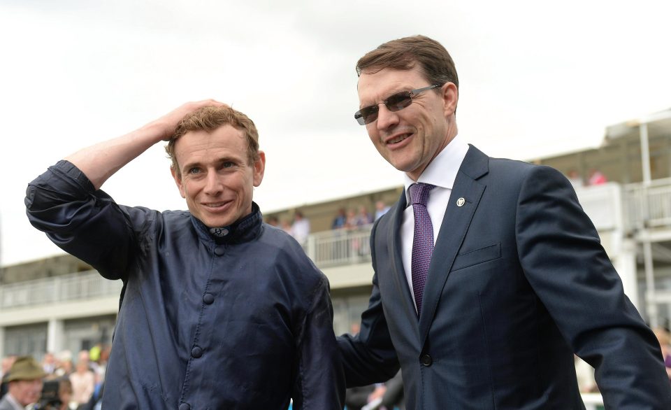  Ryan Moore (left) reached 2,000 flat winners in Britain on Wednesday night