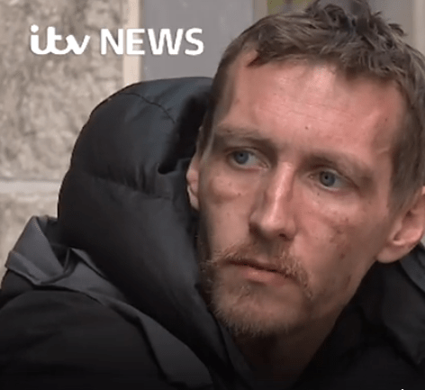  Homeless Stephen Jones, 35, described in harrowing detail how he pulled nails from a little girl's face