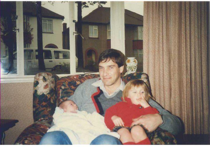  Tony with his daughters: He taught Lauren how to ride without stabilisers