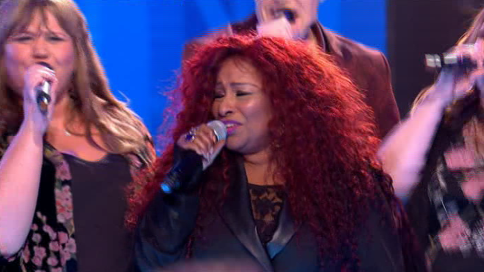 Chaka Khan joined the group for a sing a long – crowning them winners