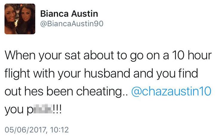  Wife Bianca's cryptic tweet last week which was later deleted