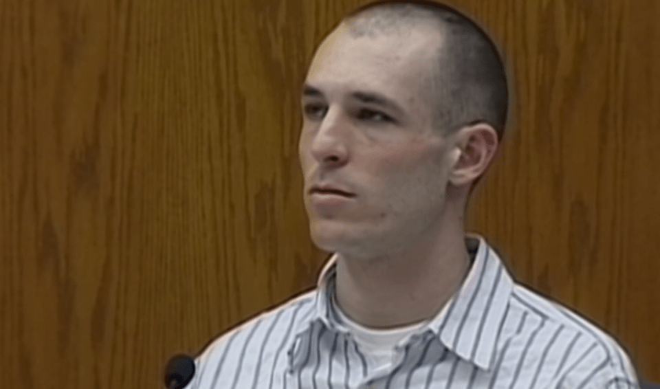  Ryan Hillegas in court during the murder trial