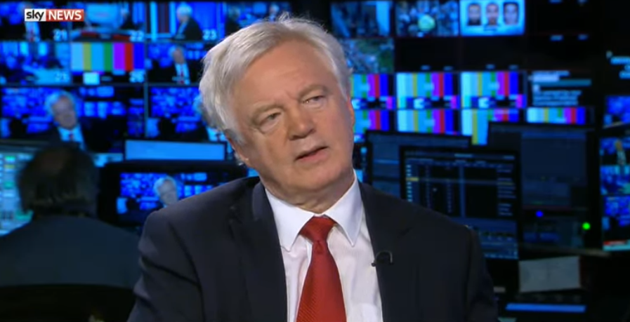  David Davis said 'next week would be the first discussions'