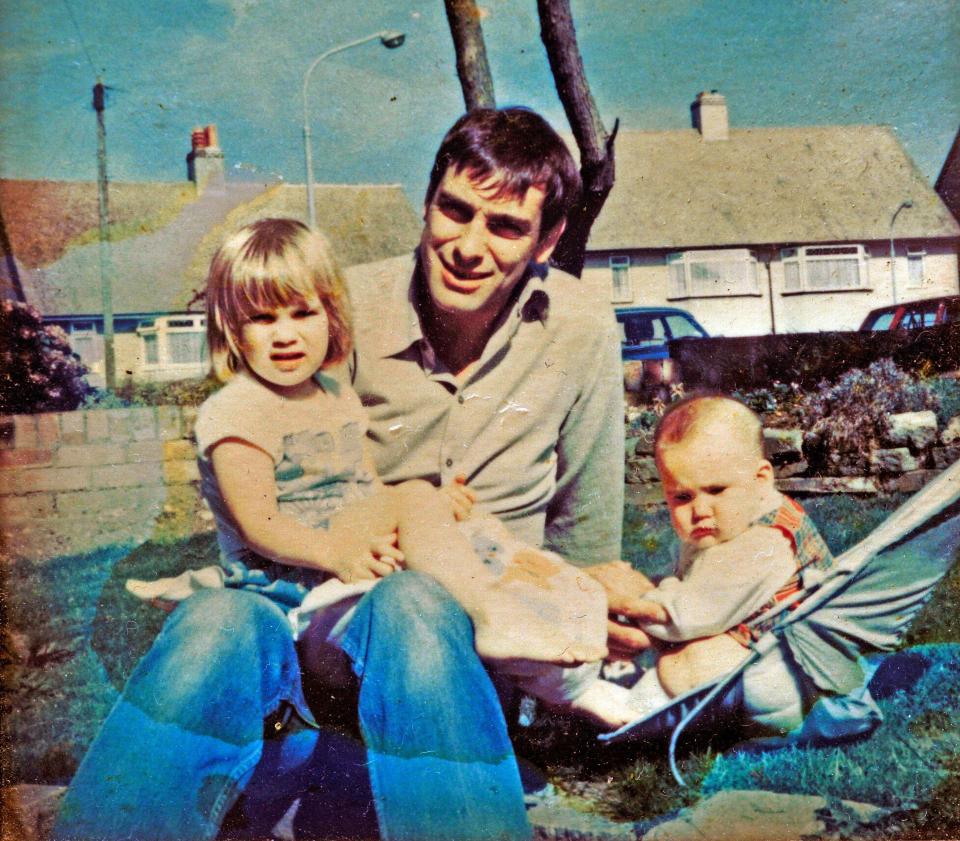  Lauren and her sister Beth with Tony as children: Lauren says he was a dedicated dad