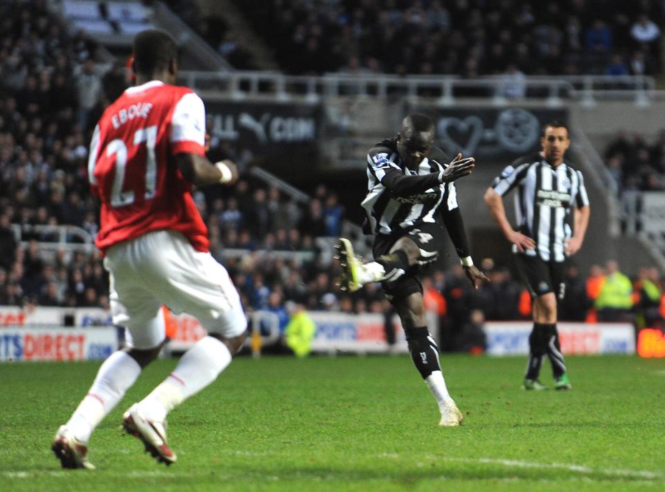  Cheick Tiote's wonder volley sends Newcastle fans into raptures