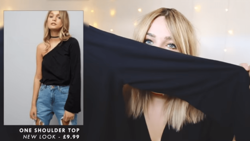  The fashion vlogger was initially apprehensive about the one sleeve trend