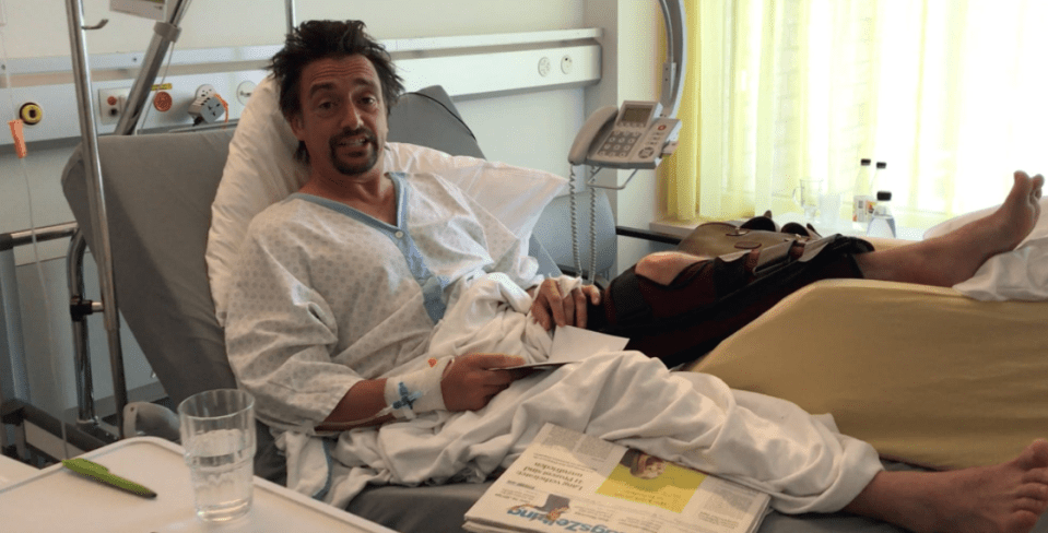  Richard Hammond spoke out from his hospital bed