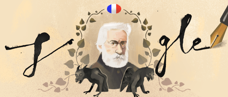  The Google Doodle which celebrated Victor Hugo