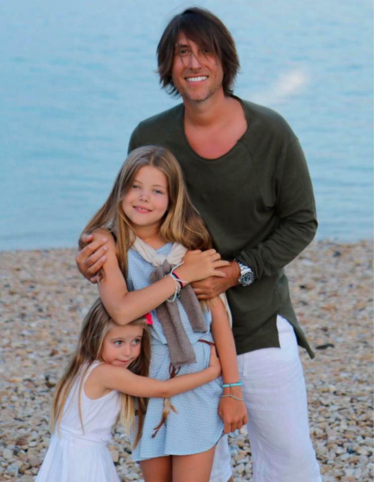  Amanda's husband Chris with daughters Lexi and Hollie