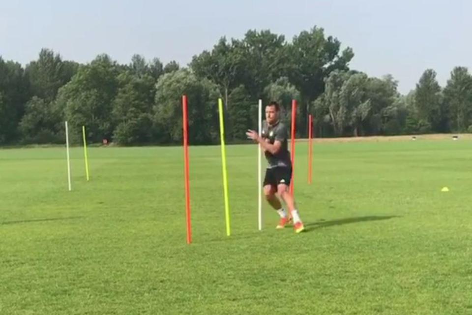  John Terry was keeping up his fitness as he decides on his future