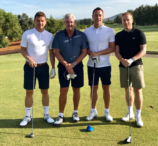  Alex Bruce, Steve Bruce, John Terry and Paul Terry during a round of gold in Portugal last week