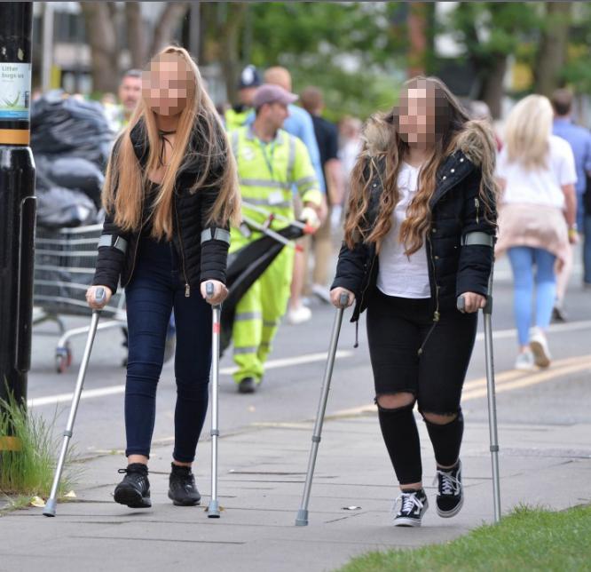  Victims of the atrocity in Manchester last month arrive at the venue ahead of the concert