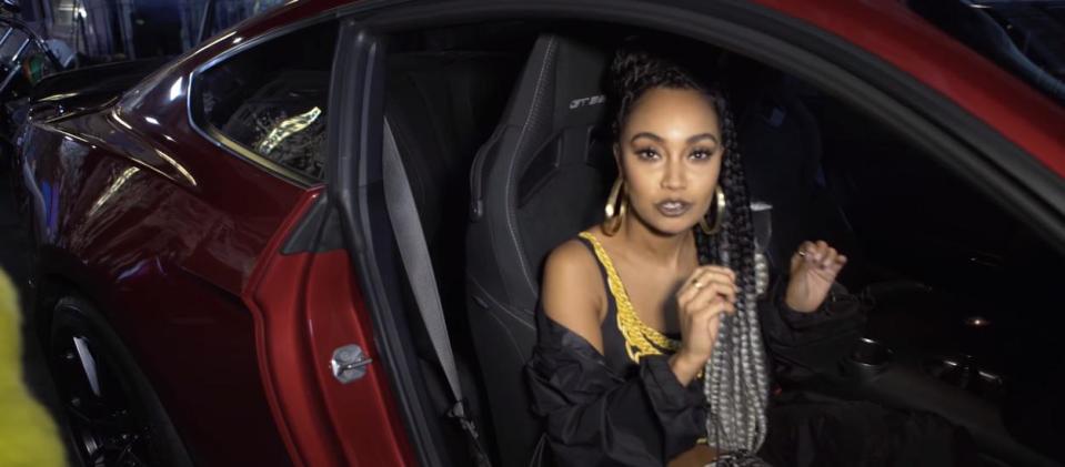  Leigh-Anne gets behind the wheel