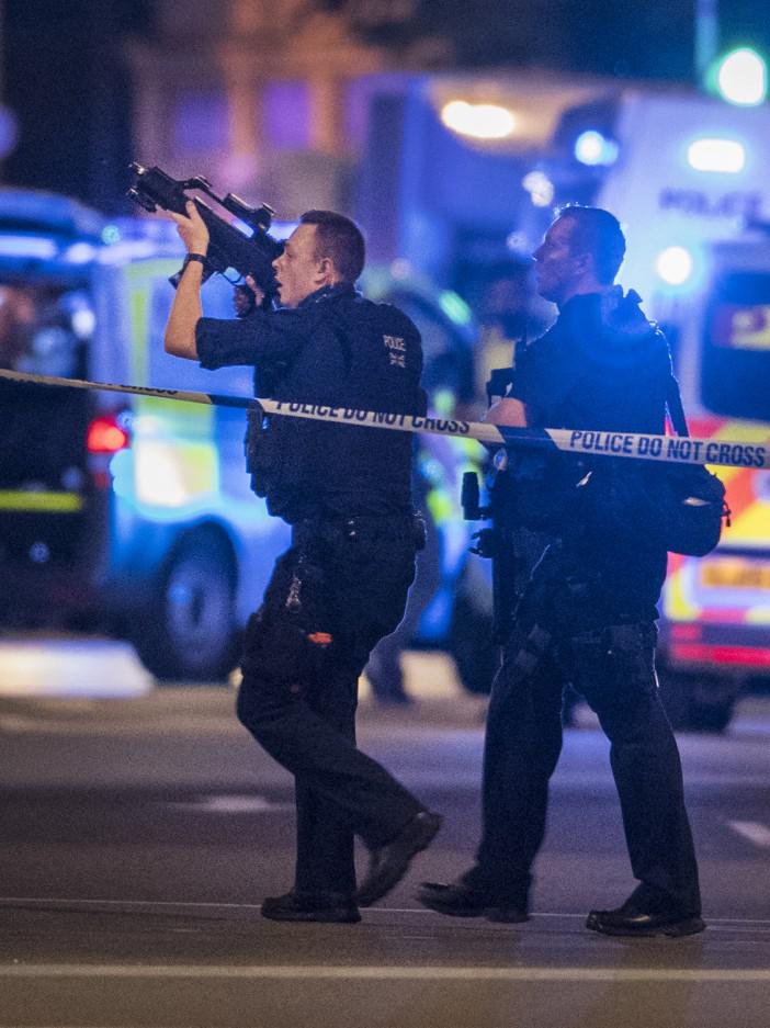  The Met Police were quick to attend the scene at London Bridge, while urging the public to run