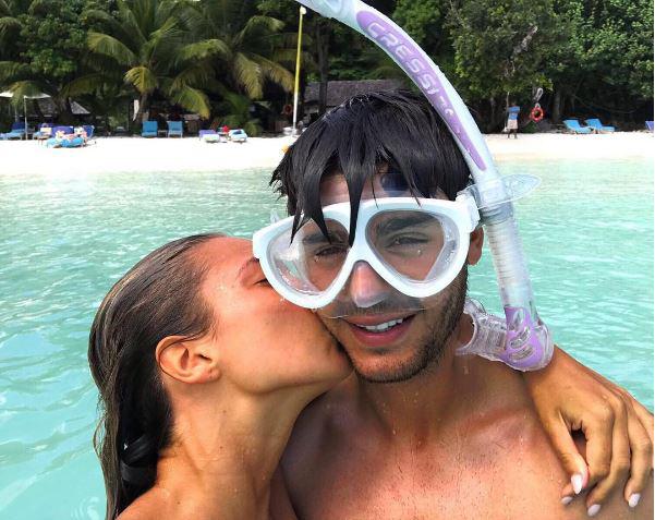  The striker has been on his honeymoon in the Seychelles