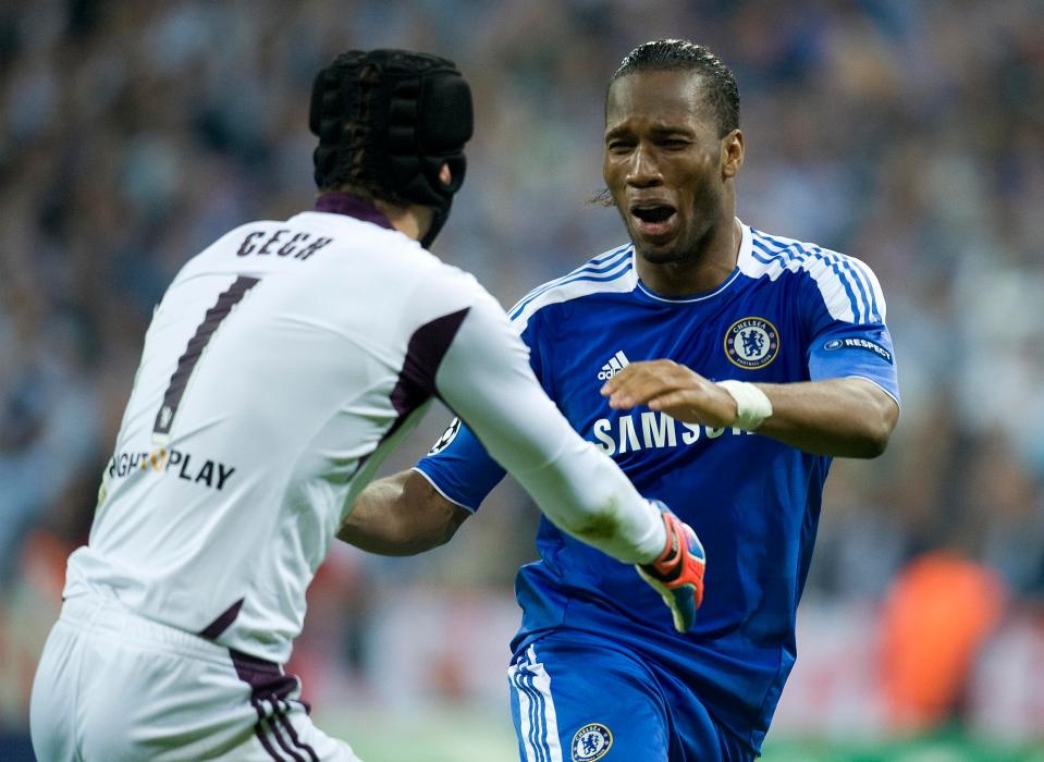  Didier Drogba scored the winning penalty as Chelsea won the Champions League