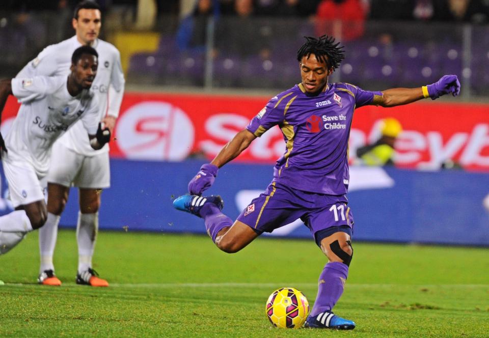  Juan Cuadrado impressed for Fiorentina before leaving for Chelsea in 2015