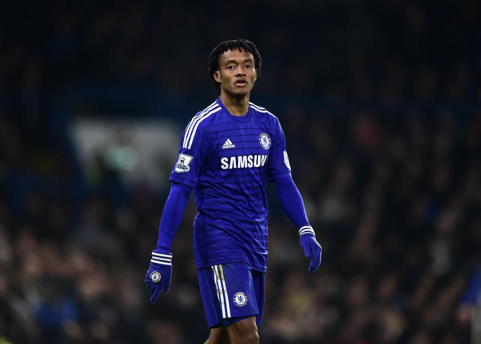  Juan Cuadrado struggled when he spent six months in England with Chelsea