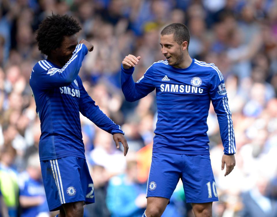  Juan Cuadrado failed to oust Eden Hazard and Willian from Chelsea team