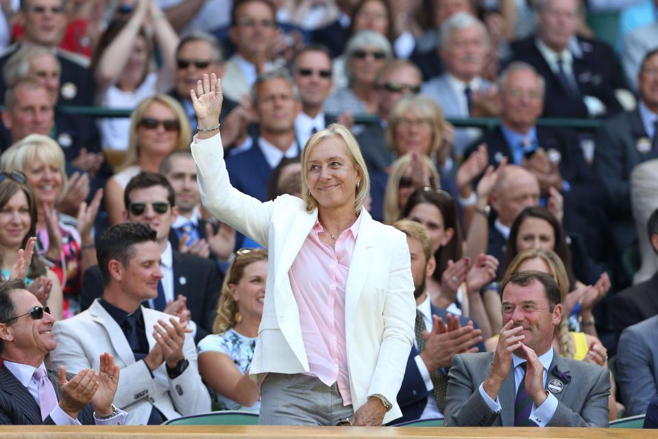  Martina Navratilova covers Wimbledon with the BBC