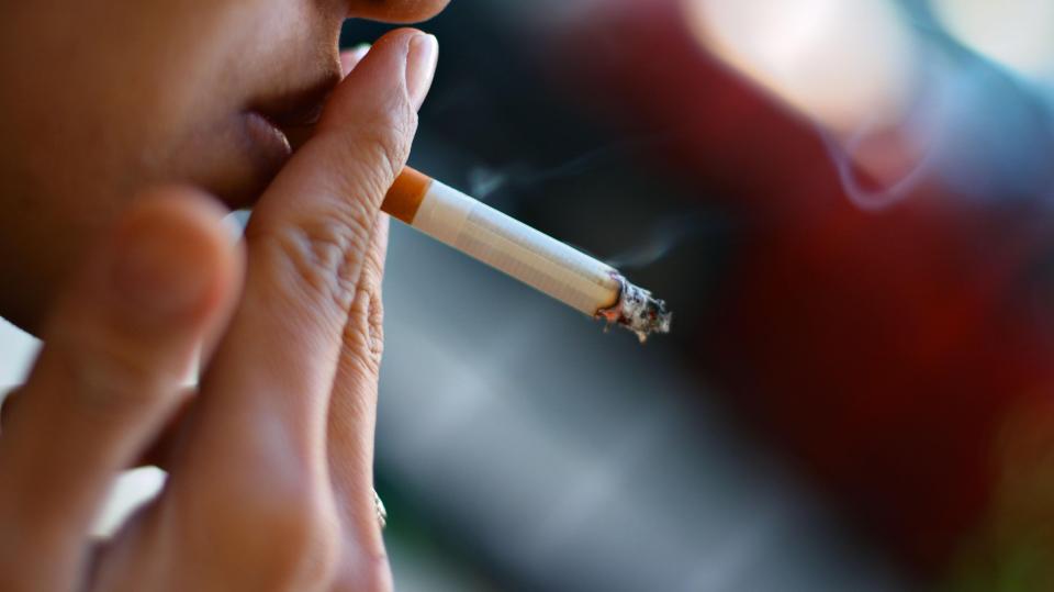  Dying out... the UK had 7.6 million adult smokers last year — 680,000 fewer than in 2015