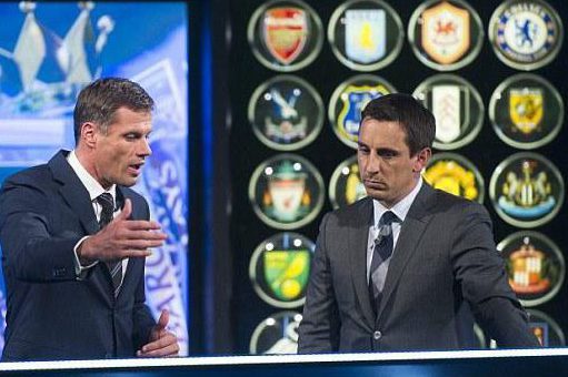  Expert analysts Jamie Carragher and Phil Neville chew the cud on Sky Sports