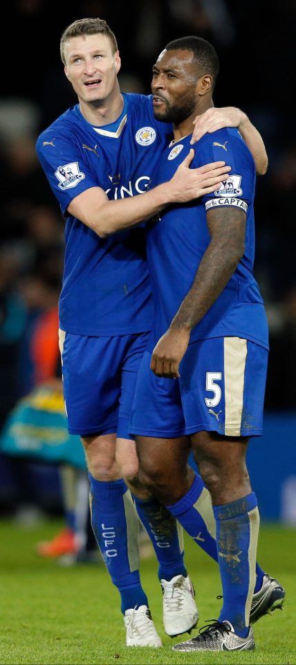  Robert Huth's partnership with Wes Morgan could be over