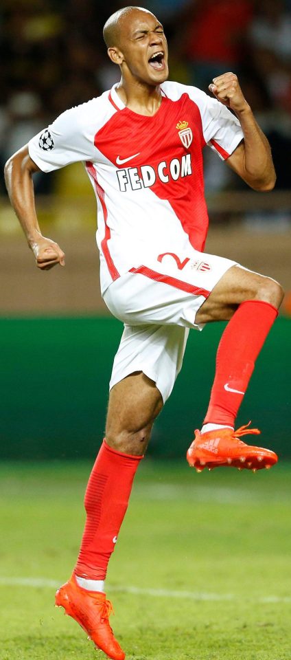 Fabinho played a crucial role in leading Monaco to the Ligue 1 title