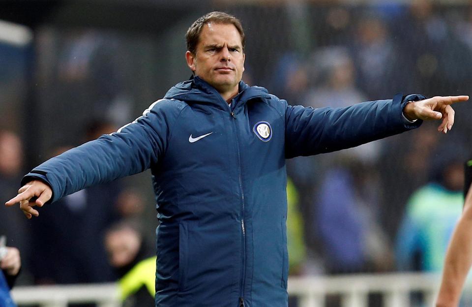  Frank de Boer struggled as Inter Milan boss