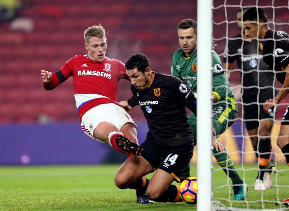  Fischer only played 16 matches for Boro as the club were relegated from the Premier League