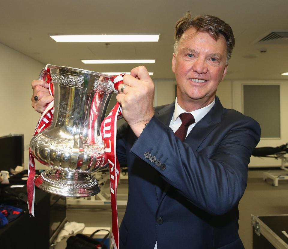  Van Gaal won the FA Cup with Manchester United in his last game