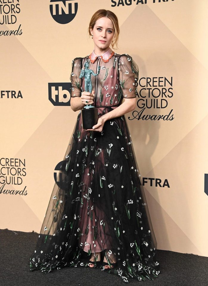  The Brit actress won the SAG Award for Best Actress in a Drama series