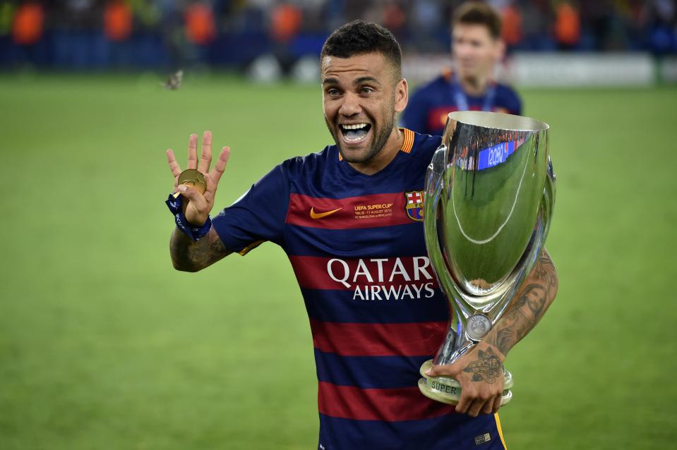  Dani Alves has enjoyed an incredible, trophy-laden career in football